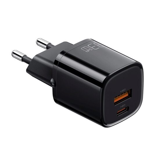 Incarcator Retea Mcdodo Nano Series Dual USB PD+QC 33W Black