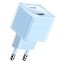 Mcdodo Network Charger Doppia Porta Type-C e USB-A Dicromatica, Ricarica Rapida PD 33W, Blu