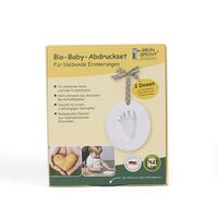 Set doppio stampo organico per l'impronta delle mani e dei piedini del bambino, Grunspecht 679-00