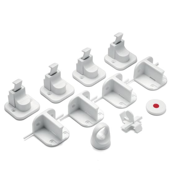 Economy package of 4 magnetic locks for drawers and cabinet doors REER 51020