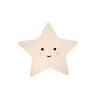 Luce notturna da parete, con LED, luce regolabile e spegnimento temporizzato, a forma di stella, Lumilu Silhouette Star, Reer 52177