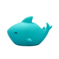 Luce notturna a LED, con timer, a forma di squalo, blu, Lumilu Sea Life Shark, Reer 52303
