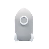 Luce notturna a LED, con timer, a forma di razzo, grigia, Lumilu Sweet Dreams Rocket, Reer 52271