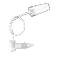 Aspiratore nasale per neonati, con adattatore per aspiratore domestico, punta morbida in silicone, sterilizzabile a vapore, custodia e 4 filtri, Reer 79149