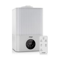 Umidificatore ad ultrasuoni con automazione e luce notturna, telecomando, display temperatura e umidità, timer, Reer 94060