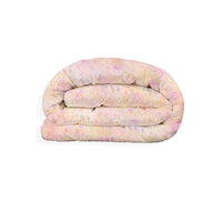 Trapunta invernale HappyNest, a fiori, rosa, 200x220 cm, con 30% piuma d'oca, fodera in cotone OEKO TEX