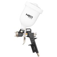 Pistola de pintura, cubeta superior de plástico, 4 bar, 0,6 L, 1,5 mm, NEO
