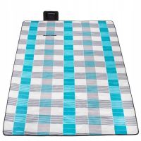  Coperta da picnic, motivo a quadretti, blu, 200x240 cm, Springos