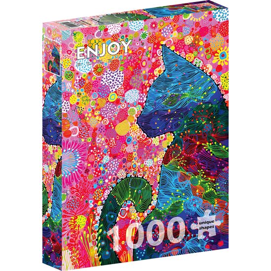 Puzzel 1000 stukjes ENJOY - Wandelende Kat (Enjoy-2009)
