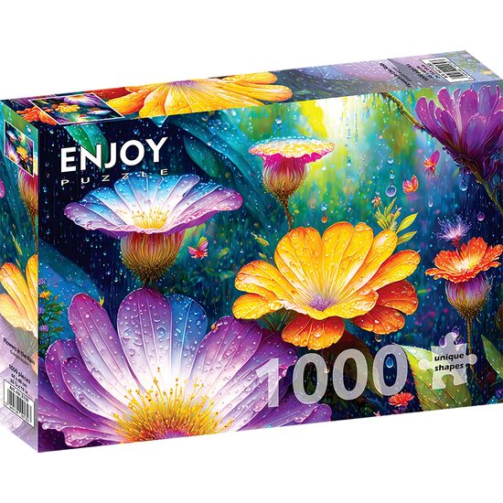 Puzzle 1000 pezzi ENJOY - Fiori sotto la pioggia (Enjoy-2130)