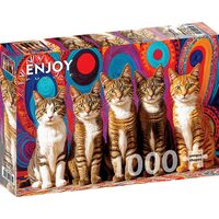 Puzzel 1000 stukjes ENJOY - Vijf Katten (Enjoy-2131)