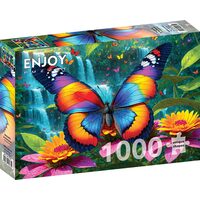 Puzzel 1000 stukjes ENJOY - Vlinder in het bos (Enjoy-2135)