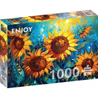 Puzzel 1000 stukjes ENJOY - Zonnebloemen Reünie (Enjoy-2137)
