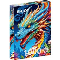 Puzzel 1000 stukjes ENJOY - Blauwe Draak (Enjoy-2143)
