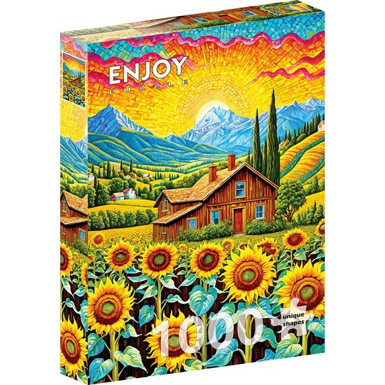 Puzzel 1000 stukjes ENJOY - Zonnebloemhuis (Enjoy-2145)