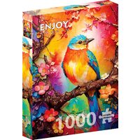 Puzzel 1000 stukjes ENJOY - Kleurrijk Vogeltje (Enjoy-2147)