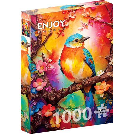 Puzzel 1000 stukjes ENJOY - Kleurrijk Vogeltje (Enjoy-2147)