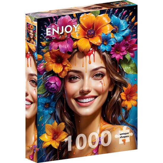Puzzel 1000 stukjes ENJOY - Bloemenmeisje (Enjoy-2148)