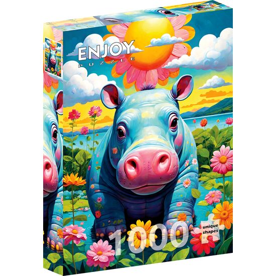 Puzzel 1000 stukjes ENJOY - Zonnig Nijlpaard (Enjoy-2152)