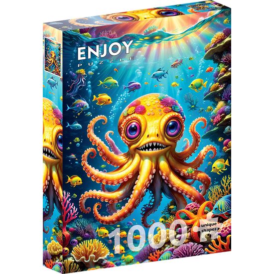 Puzzel 1000 stukjes ENJOY - Schattige Octopus (Enjoy-2158)