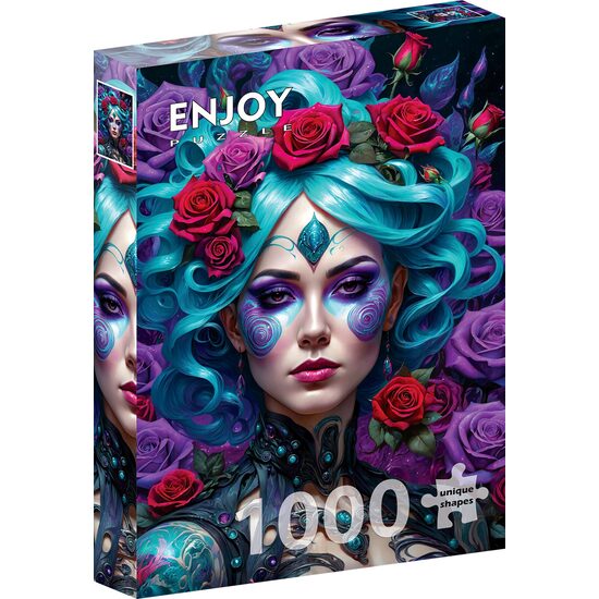 Puzzel 1000 stukjes ENJOY - Gotisch Bloemenportret (Enjoy-2169)