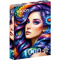 Puzzel 1000 stukjes ENJOY - Regenboogbloemportret (Enjoy-2172)