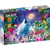 Puzzel 1000 stukjes ENJOY - Wolf Maan (Enjoy-2183)