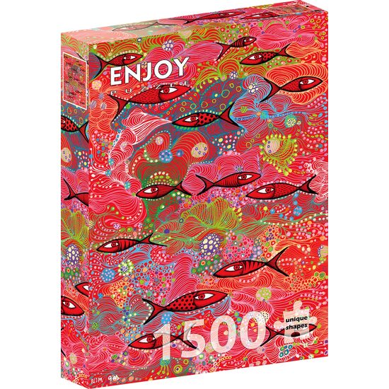 Puzzel 1500 stukjes ENJOY - Dieprood (Enjoy-2240)