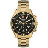 Orologio da uomo Swiss Military 7040.9117, Quarzo, 45mm, 10ATM, Oro