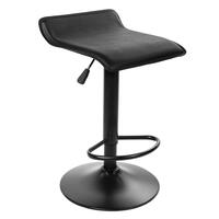 Sedia da cucina/bar, Artool, Fort, girevole, pelle ecologica, nero, 38x39x84 cm