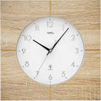 Orologio da parete AMS 5545, Quarzo, Bianco, Analogico, Classico