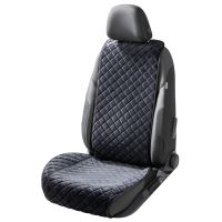 Coprisedile anteriore per auto con protezione laterale per il sedile, Comfortline Luxor, trapuntato con strato antiscivolo, Walser, universale, nero