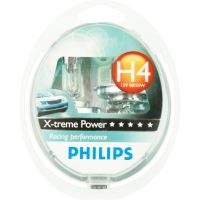 Set di 2 lampadine X-treme Power, H4, 12V, 60/55W, Philips