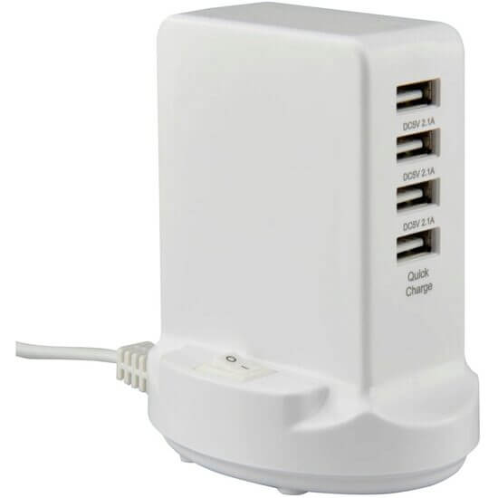 USB fast charging station, Unitec, 4 ports, 1 m