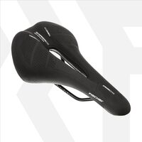  Sella bicicletta, MTB, Memory Foam, 28 x 14 x 6 cm, Fischer, nera