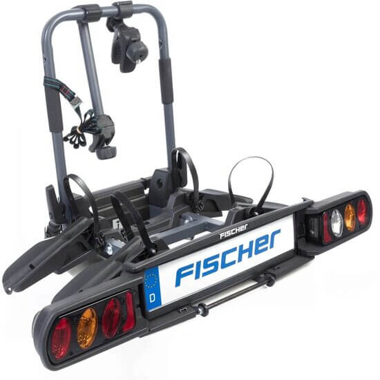 Portacoches para transportar 2 bicicletas, gancho de remolque, ProlineEvo, Fischer, 13 pines