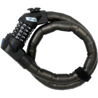 Antifurto bicicletta con codice, illuminato, Fischer, 90 cm, 24 mm