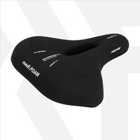 Sella per bicicletta, Touren, Memory Foam, 24 x 20 x 8 cm, Fischer, nera