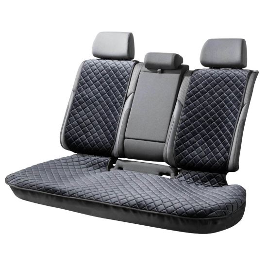 Coprisedile auto Comfortline Luxor, trapuntato con strato antiscivolo, Walser, universale, nero