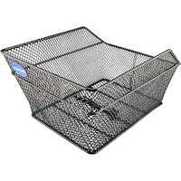 Cestino bicicletta posteriore, Fischer, 25 kg, rete metallica nera