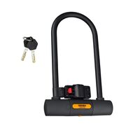 Antifurto per bicicletta tipo U, Sekura, supporto, 32 x 18 x 4 cm