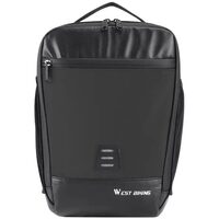 Borsa monopattino, bici, multifunzionale, impermeabile, West Biking, 7,3 L, nera