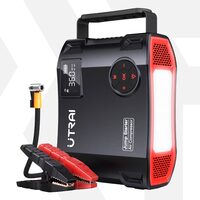Avviatore automatico Utrai Jstar 5, multifunzione digitale portatile, compressore, torcia elettrica, funzione batteria esterna, 12 V, 2500 A, 27000 mAh, 59,2 Wh, 150 PSI, porta CC, porta USB, porta tipo C