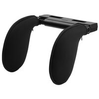 Cuscino poggiatesta auto per bambini e adulti, supporto poggiatesta regolabile, rivestimento sfoderabile, ABS + poliestere + memory foam, Roll Fast, nero