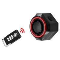 Allarme antifurto per bicicletta intelligente 4 in 1 con telecomando wireless, West Biking, sensore freno, 3 suoni di allarme, 4,5 x 4,5 x 3 cm, nero