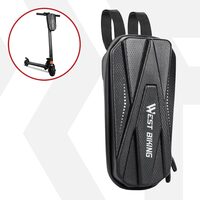 Borsa per monopattino elettrico, bicicletta, monopattino elettrico, capacità 3 litri, multiscomparto, West Biking, 29 x 15 x 12 cm, nero
