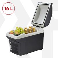 Frigorifero portatile AEG BK16, 12 V, funzione di raffreddamento e riscaldamento, capacità 16 l, portabicchieri, 49 x 27 x 30,5 cm