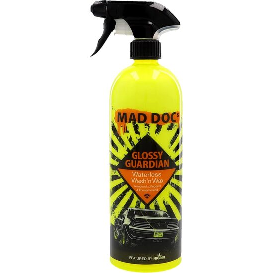 MAD DOCs GLOSSY GUARDIAN Soluzione di manutenzione e pulizia per auto senza acqua, Nigrin, 3 in 1, interno esterno, 750 ml