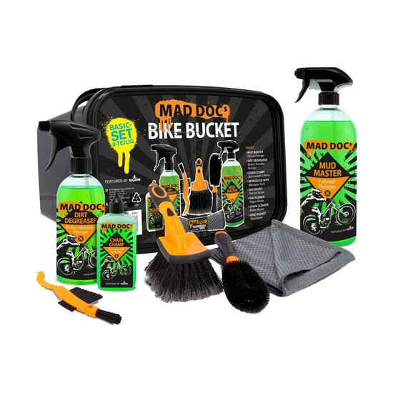 MAD DOCs BIKE BUCKET 8-in-1-Reinigungsset für die Fahrradwartung, Nigrin