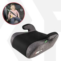 Seggiolino auto per bambini Raffi, sicurezza e comfort, Walser, altezza bambino 125-150 cm, omologato ECE R 129, universale, ergonomico, nero/grigio